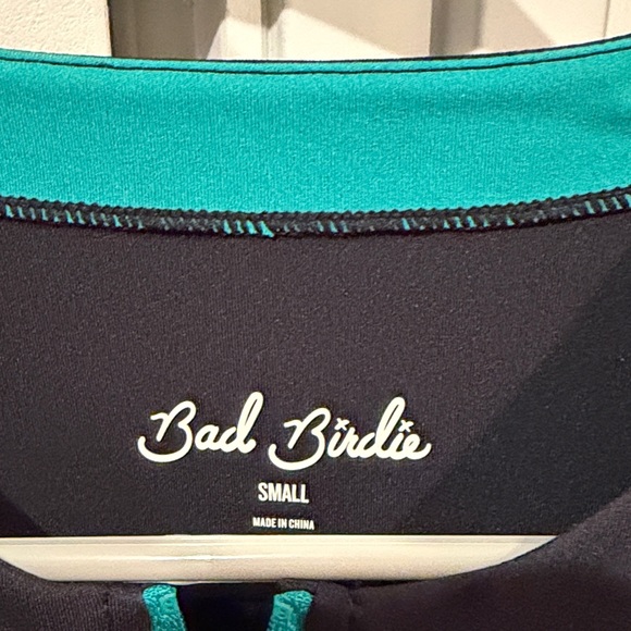 Bad Birdie Black Mini Hybrid Skirt with Teal Details NWT - Picture 3 of 5